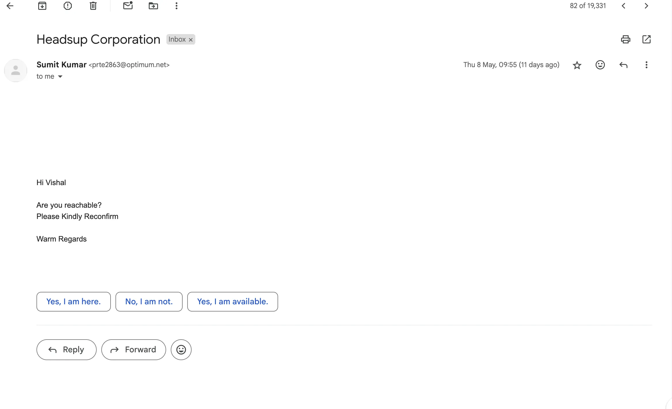 Email scam alert screenshot 2